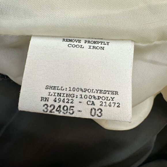 Gunne Sax Jessica McClintock Satin Sleeveless Gathered Bubble Dress Black Size 3 - Picture 5 of 6